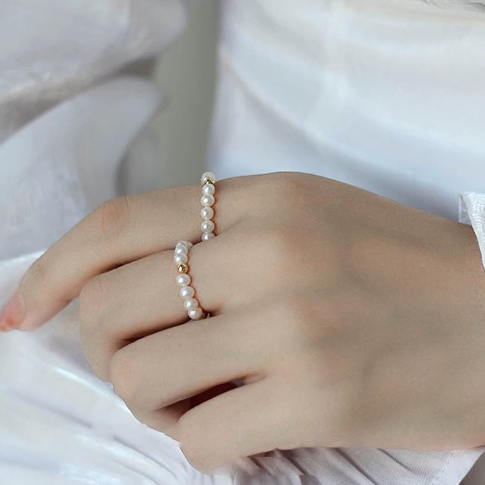 Elegant Pearl Beads Rings-Stretchable