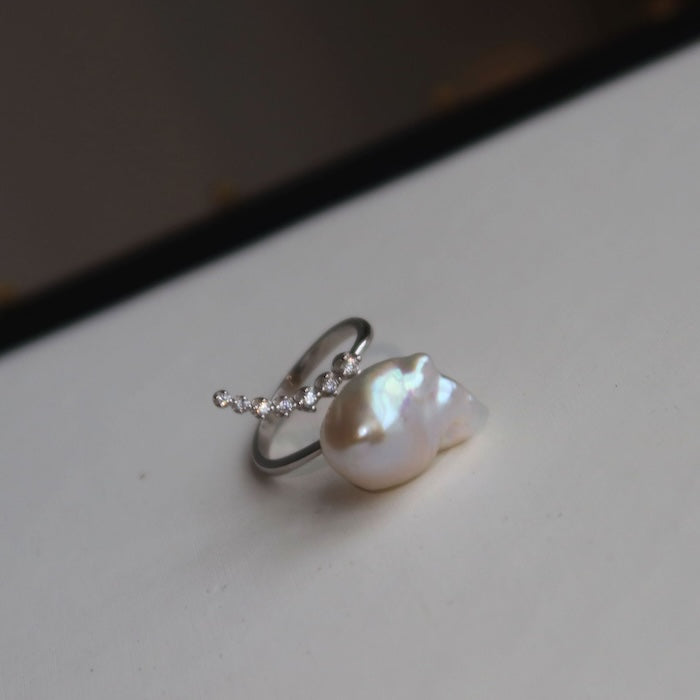 Sparkling Mermaid Baroque Pearl Rings-Adjustable