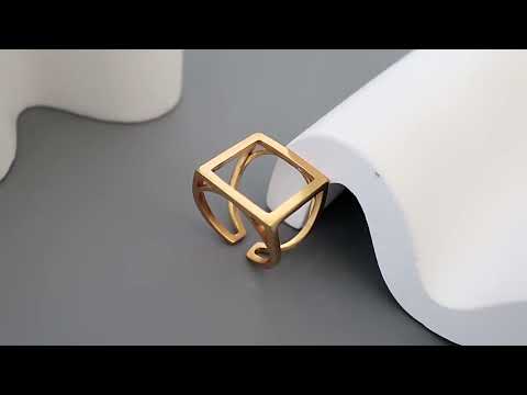 Minimalist Bold Look Square Ring