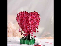 3D Gift Card - Love Tree Valentine's Day Gift Card