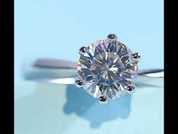 Timeless 6 Claws Solitaire Rings - Moissanite Stone