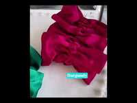 Chic 100% Silk Skirt Design Hair Scrunchie-Double Layer