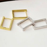 Minimalist Square Hoop Earrings