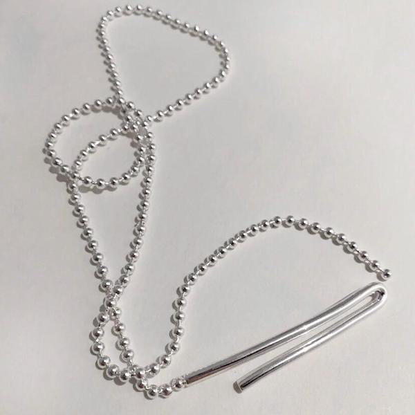 Minimalist Longline Ball Chain Necklace