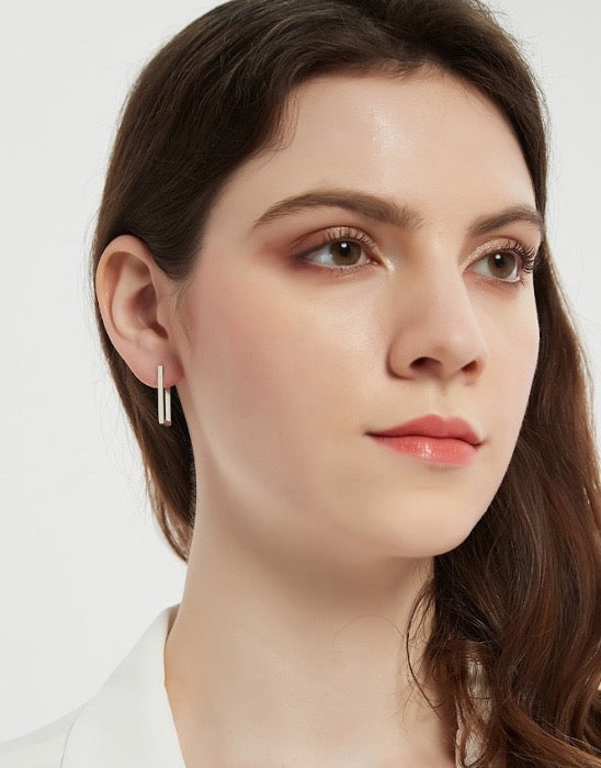 Minimalist Square Hoop Earrings