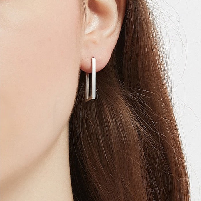 Minimalist Square Hoop Earrings